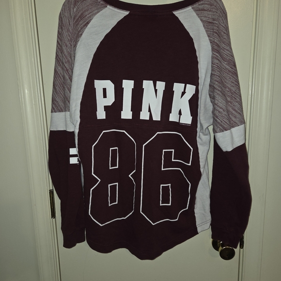 Victoria's Secret Pink Maroon V-Neck Top - Picture 8 of 8